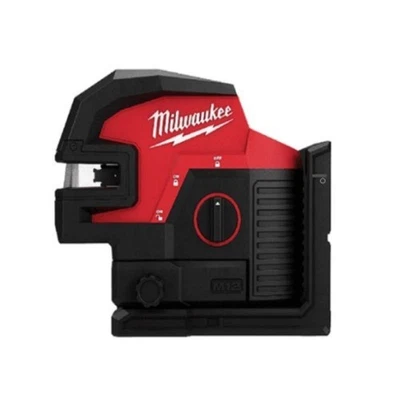 Milwaukee M12 CLL4P-0C 12V láser de línea cruzada verde con 4 puntos - Imagen 1 de 2
