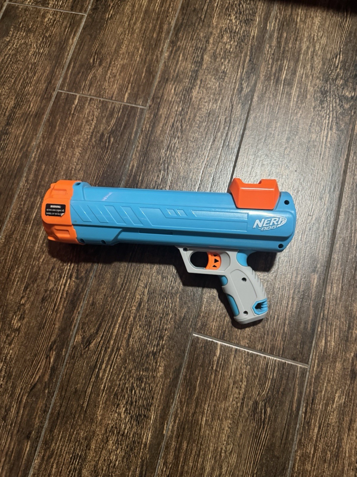 NERF Dog Tennis Ball Launcher &ndash; Blue & Orange 20" Blaster Style Toy Fetch Gun