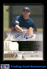 2009 UD Signature Stars Nick Pepitone USA Team Future Watch Jersey Auto #/799