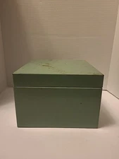 Vtg Metal Project Box LIT-NING Business Accessories #59-HC Green 6 x 8 1/2 x 9