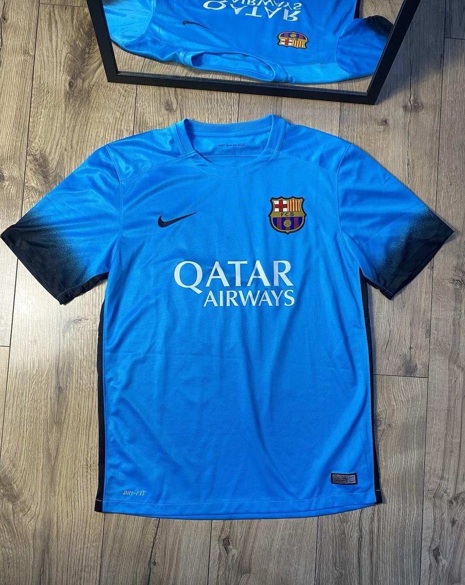 2015/16 Barcelona UCL Third Jersey #10 Messi M Nike Rare | eBay