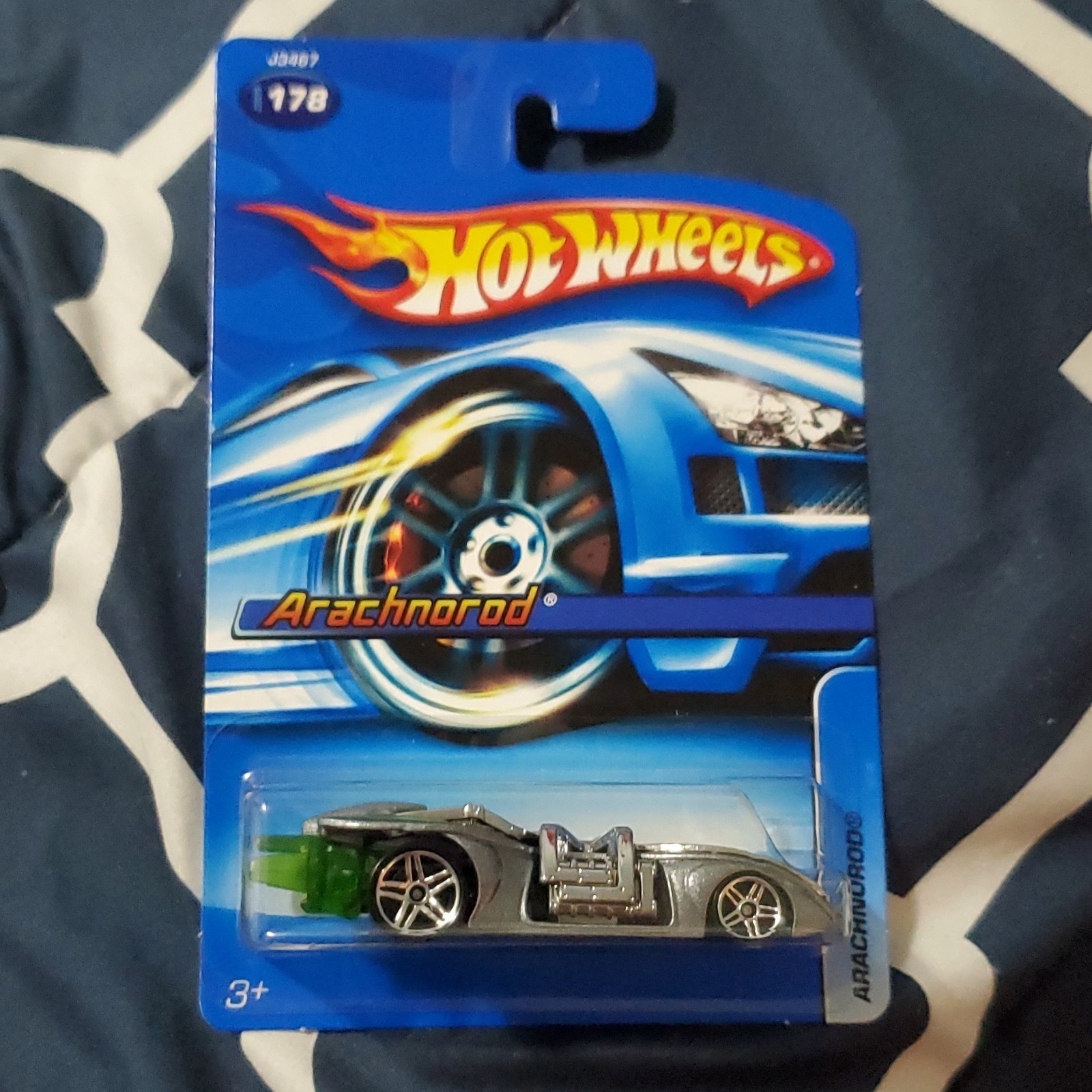 Hot Wheels 1:64 Arachnorod Silver Green Diecast Car Unopened Box 2006