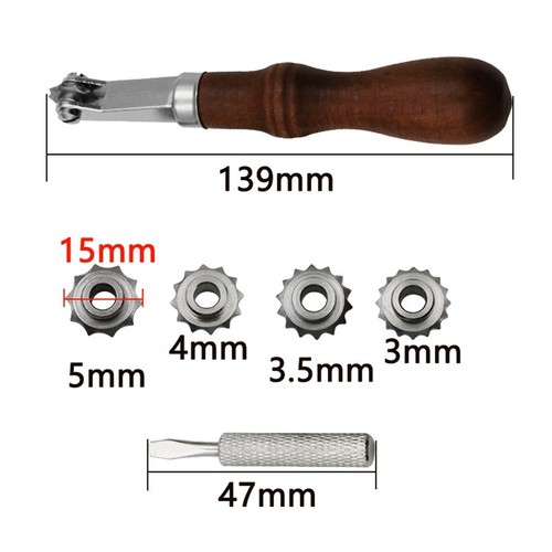 Adjustable Marking Wheel Spacing Tool Set for Precise Leather Craft 36mm - Picture 11 of 13