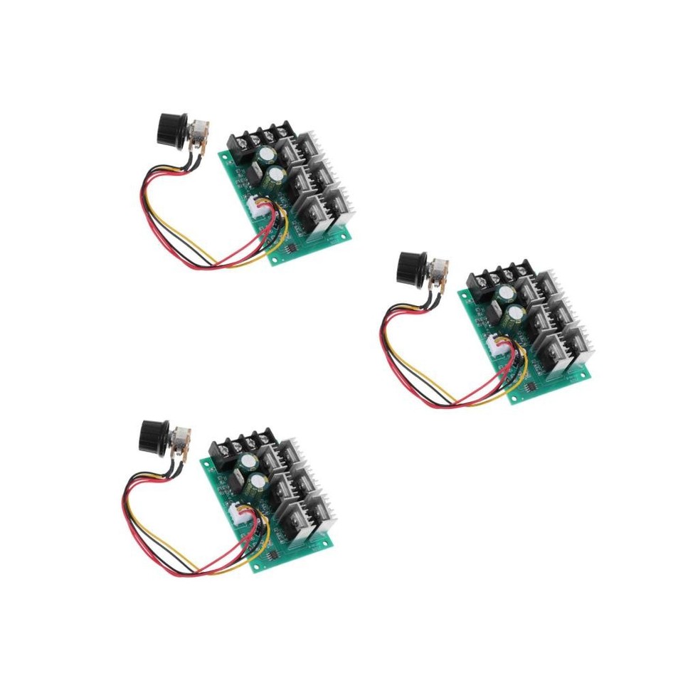 Set of 3 Brushed Motor Speed Regulator Dc Control Module Controller ...