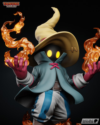 Vivi FFIX - 18.9 cm - UNPAINTED Resin Figure - Fan Art (Ask for painted)