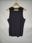 Lululemon Sculpt Tank Top Women's Size 10 Large Black Mesh Panels