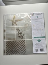 Project Life PHOTO POCKET PAGE PROTECTOR 12 Piece Heidi Swapp Gold Foil Inserts