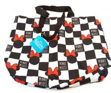 Minnie Mouse Tote Bag - 18" Long, 15" High, Hook Loop Closure, New With Tags