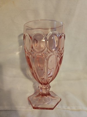 Vintage Fostoria Moonstone Pink Glass Ice Tea 