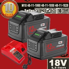 12.0AH Battery For Milwaukee 18V For M18 Extended Capacity Battery/Charger USA