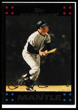 2007 Topps Chrome #4 Mickey Mantle New York Yankees