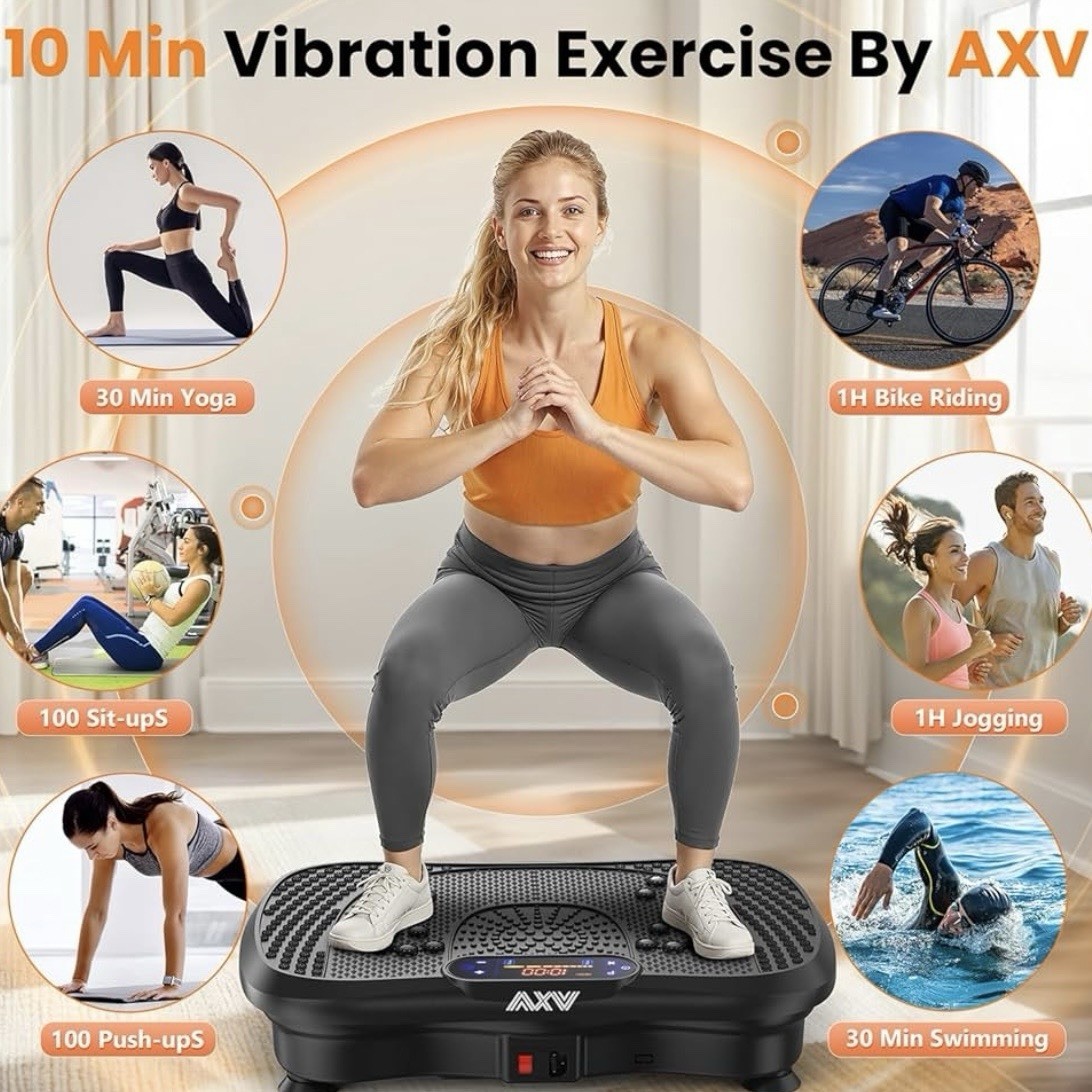 Premium Vibration Plate AXV Fitness Platform Exercise Machine