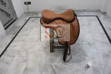 Selle anglaise cheval sans arbres en cuir souple sans arbre max 10 pouces à...