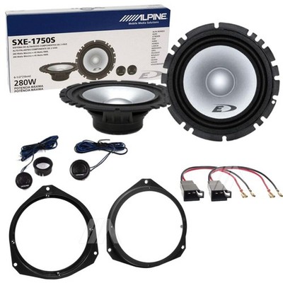 Kit 4 Alpine SXE-1750s Frontlautsprecher Für Fiat Punto EVO Ab 2008