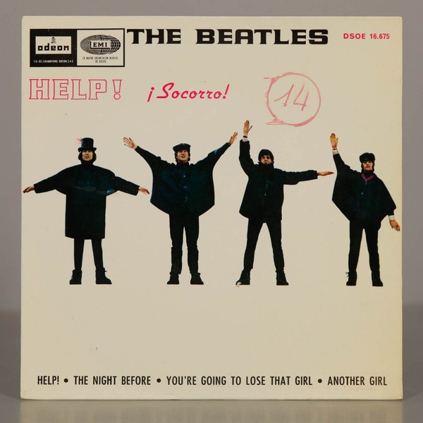 SINGLE. Help! = ¡Socorro! - The Beatles - Odeon                  