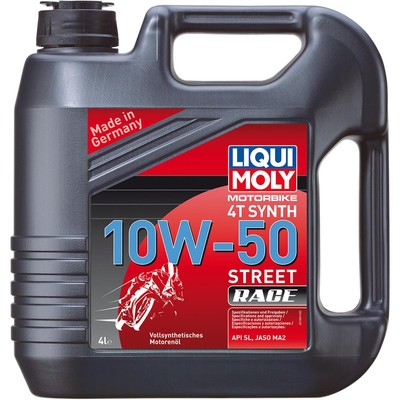 Liqui Moly 20068 4T Synthetic Street Race Motor Oil - 10W-50 - 4L