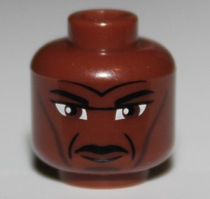 Lego Star Wars Reddish Brown Head Male 