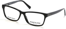 Kenneth Cole New York KC0333 Black 001 Plastic Eyeglasses Frame 55-14-140 0333