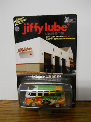 Johnny Lightning Jiffy Lube Editions 14, '66 VW 23 Window Samba Bus Special Ed.