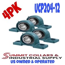 UCP204-12 Pillow Block Bearing 3/4" Bore 2 Bolt    FREE SHIPPING (4PK)