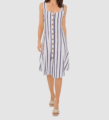 Shirt Dress Vince Camuto Linen Dress Vince Camuto Midi Linen Dress Size M