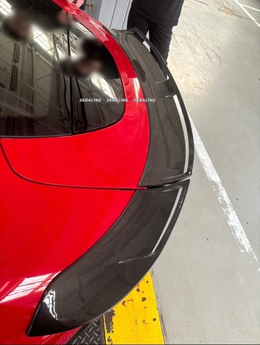 Dry Carbon Fiber NEW Style Rear Trunk Lip Spoiler Wing Body kit For Ferrari Roma - Picture 16 of 18