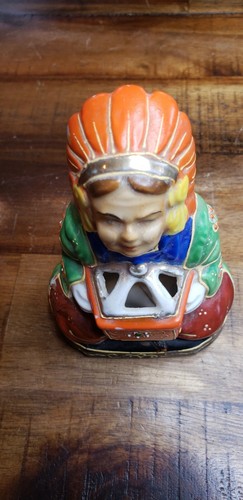 Vintage American Indian Incense Burner. Mid Century hand painted made in Japan - Picture 3 of 8
