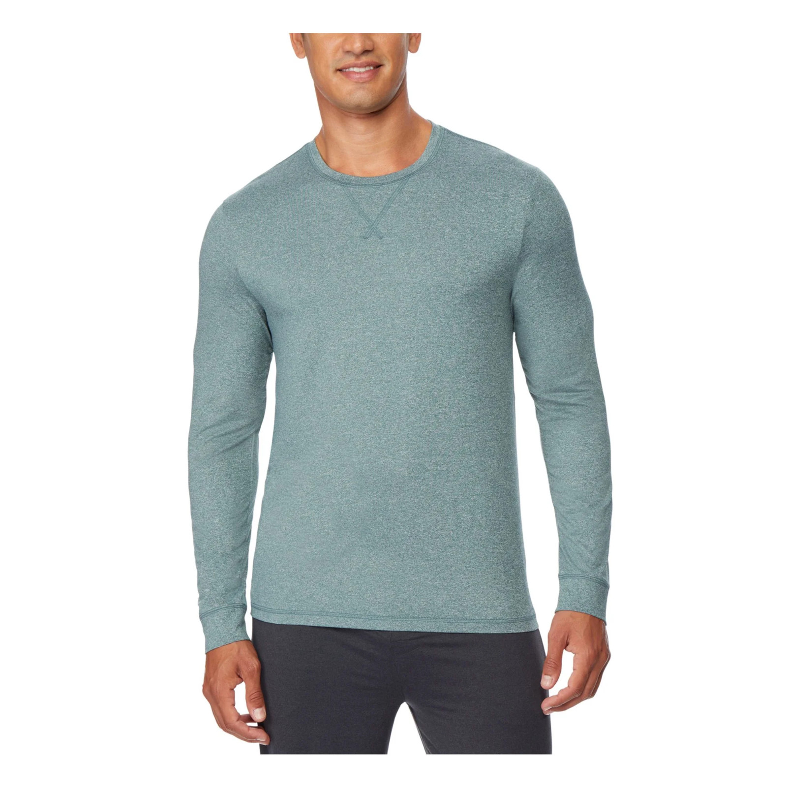 Мужская быстросохнущая футболка для сна с круглым вырезом и прохладой 32 градуса H-зеленый M 3190₽