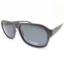 Nautica N6252s 005 Black Grey Polarized 57mm New Authentic Sunglasses