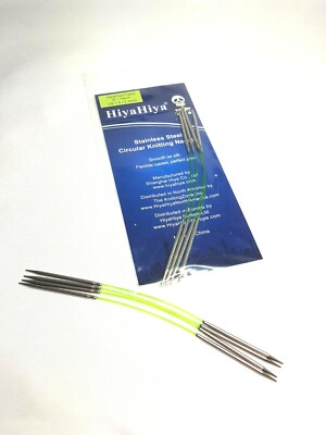 HiyaHiya Edelstahl FLYERS Rundstricknadeln, 2 - 3,5 mm, 15 cm