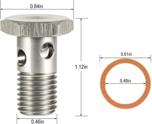 Fuel Banjo Bolt Ultra High Flow Upgrade Kit for Ford 6.0L & 6.4L Powerstroke - Foto 2 di 8
