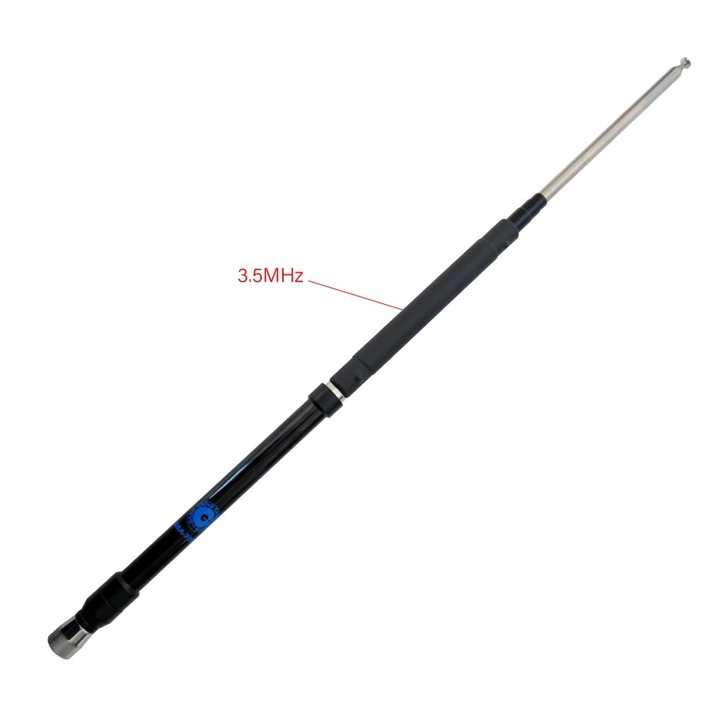 GRA-7350T UHF PL259 HF 3.5-30/50MHz Telescopic Antenna Silver