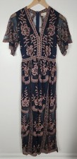 Altar'd State Women's Sz. S Multi Sheer Boho Maxi Dress
