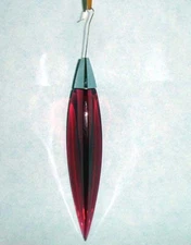 Baccarat Plume Ruby Red Crystal Chandelier Pendant Drop/Ornament 2103986 New