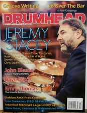 Drumhead Oct 2019 #75 Jeremy Stacey Groove Writing John Blease FREE SHIPPING CB