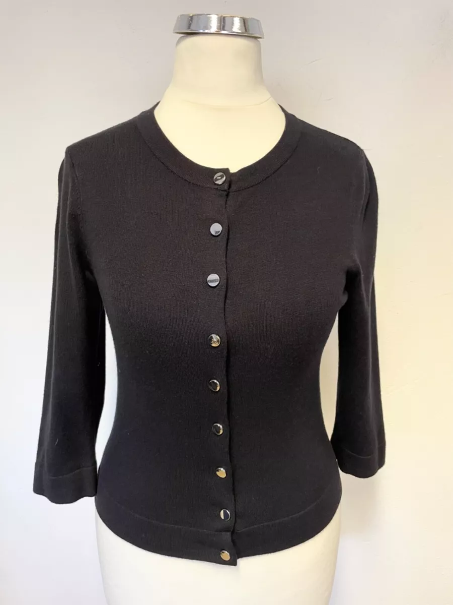 Karen millen shop black cardigan