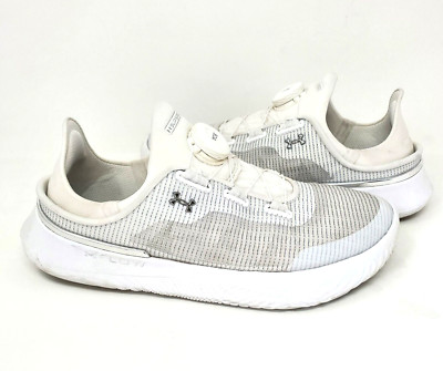 Under Armour SlipSpeed Shoes Men s Size 5 Mesh White Sneakers 3027726 100