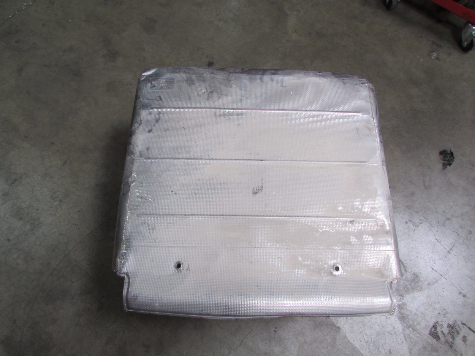 Lamborghini Murcielago, Rear Muffler Heat Shield, Dented, Used, P/N 07M251384