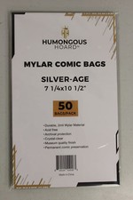 1000 Humongous Hoard Mylar Silver Comic Book Bags Case