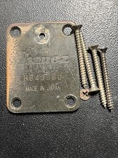 1984 Ibanez Electric Guitar Original Neck Plate Made in Japan Worn Relic