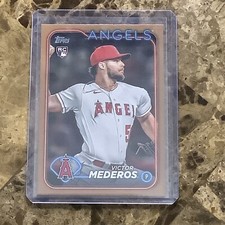 2024 Topps Series 1 Victor Mederos RC #270 Gold Parallel #/2024 Angels P2