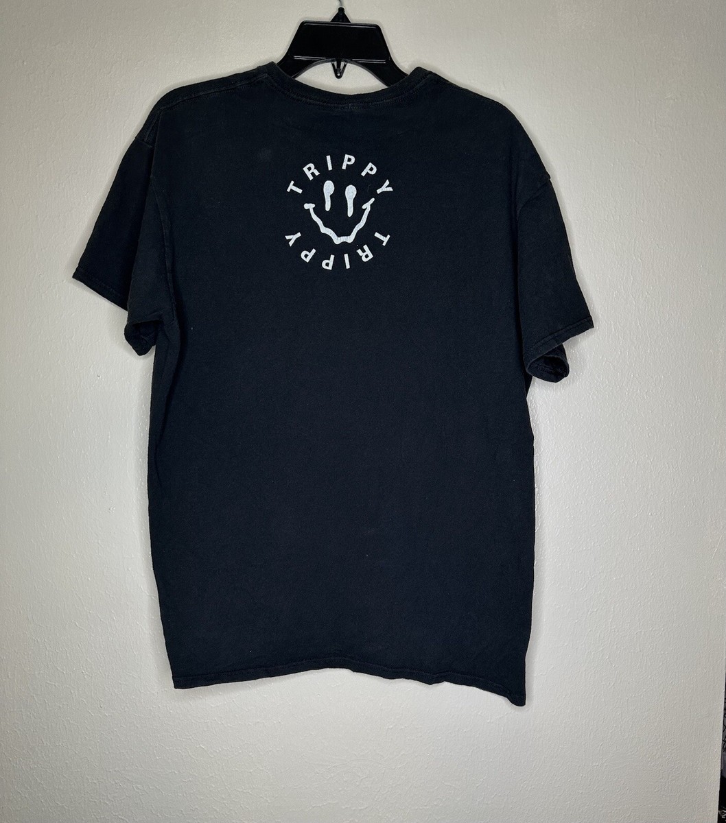 新品 TRIPPY PRINT T-SHIRT ブラック L trippy t shirt size large | eBay