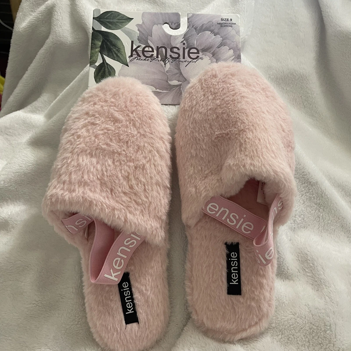 Pink slippers womens sale