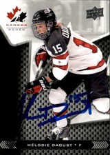 Melodie Daoust Signed 2018 Upper Deck Canada Women Card #75 Team Canada