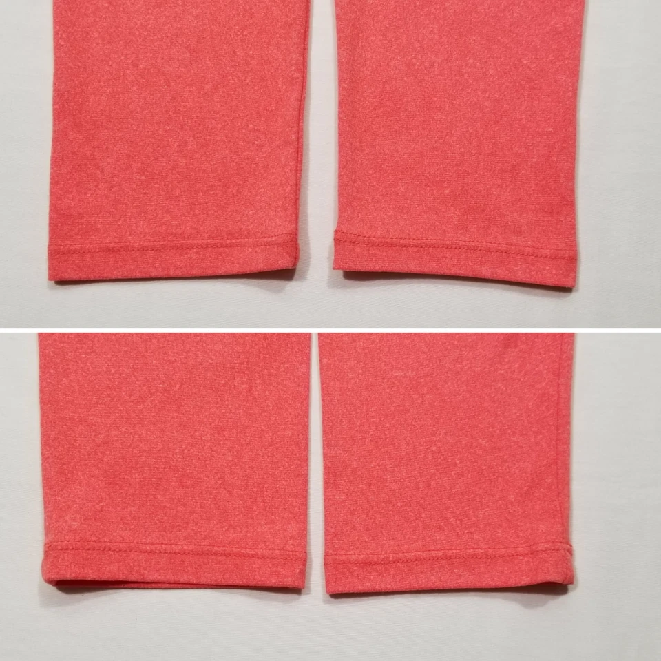 Lularoe 女式均码霓虹橙色打底裤 Heather 中腰弹力聚酯纤维 — 第 3/4 张图片