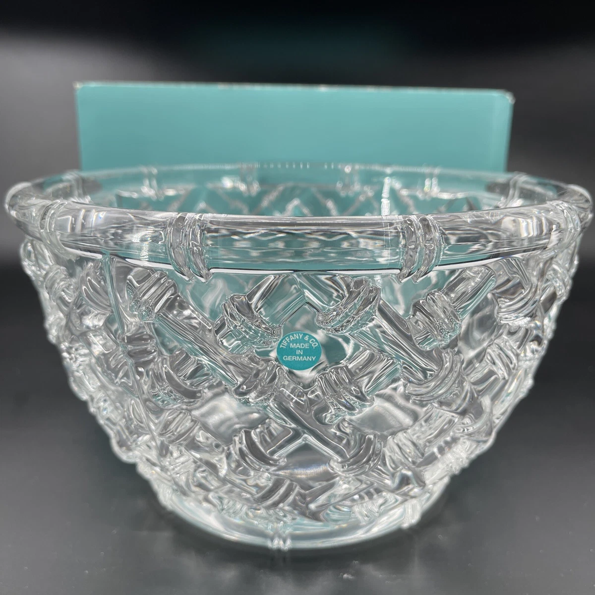 ティファニー クリスタル ボウル Tiffany Bamboo Crystal ティファニー クリスタル ボウル Tiffany Bamboo Crystal