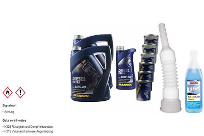 11L MANNOL Motoröl SAE 10W-40 DIESEL EXTRA inkl. Additiv Auslaufschlauch
