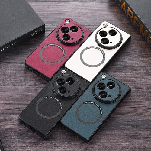 For OnePlus Open PU Leather Magnetic Case Slim Shockproof Mag Safe Compatible - Picture 10 of 15