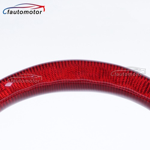 Red Carbon Fiber LED Steering Wheel for 2019+ Dodge RAM 1500 Rebel TRX No Heated - Picture 9 of 10