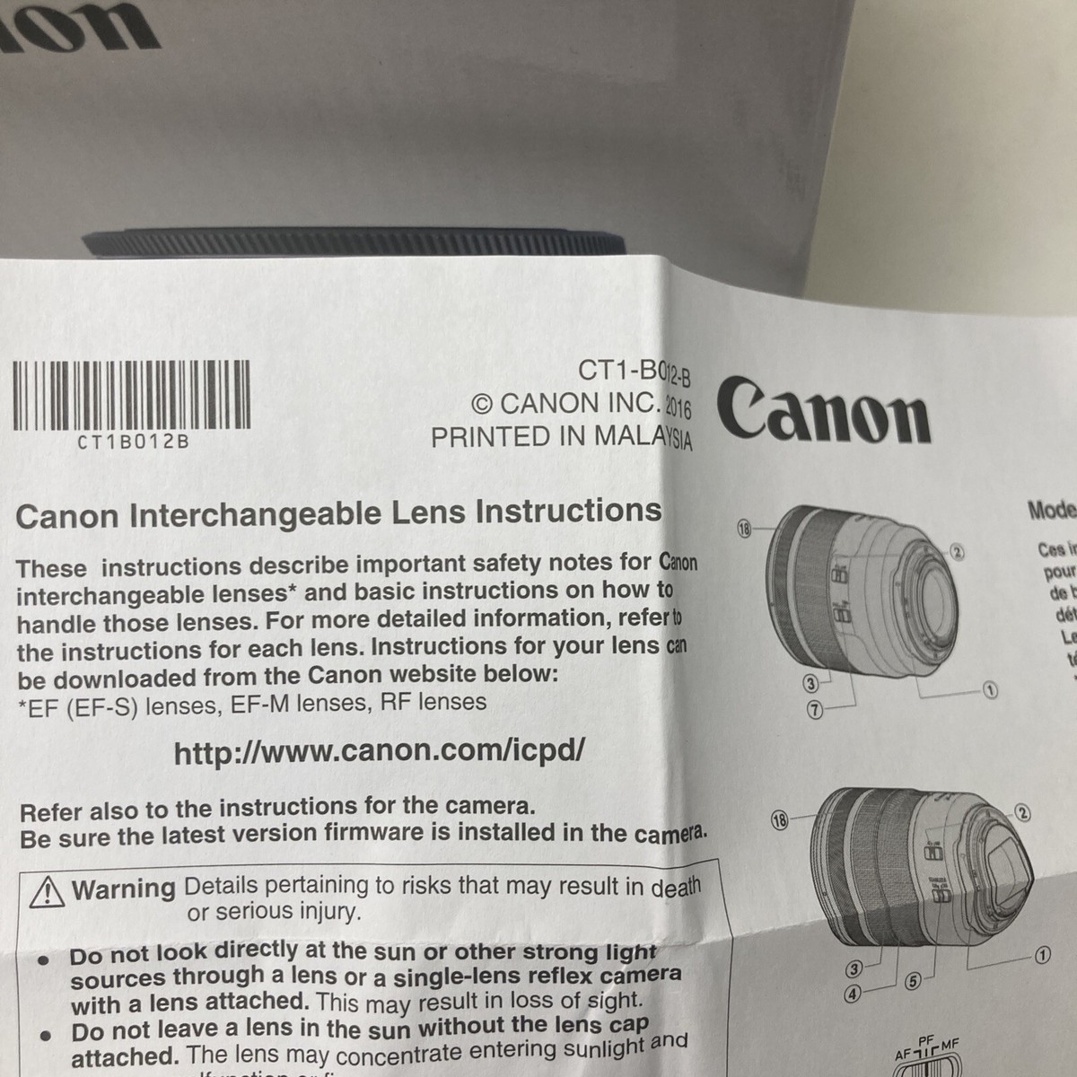 Canon EFS 24mm f/2.8 STM Lens BOX ONLY | eBay Canon EFS 24mm f/2.8 STM Lens BOX ONLY | eBay